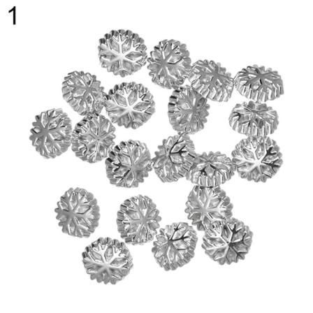 20 St Doll Snow Buttons Ultralitet Spänne 1 1