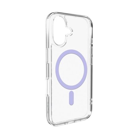 Puro Lite Mag TPU + PC Case MagSafe for iPhone 17 - läpinäkyvä vaaleanpunainen rengas