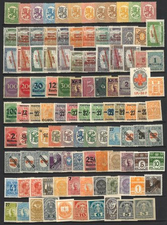 Europæiske frimærker op til år 1924 - 120 forskellige - Postfrisk