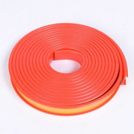 5M U-formet Kantliste Selvklæbende Kantliste TPE Gummi Træplade Stol Bord Beskyttelse Møbeldekoration rød 16mm