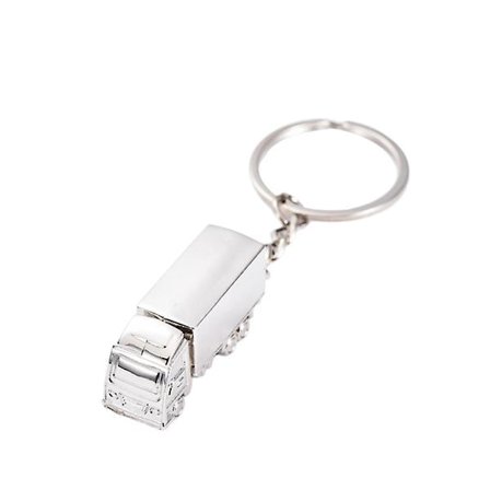 Metal Lastbil Lastbil Bilnyckelring Nyckelring Nyckelring Kreativ present Härlig nyckelring (silver)