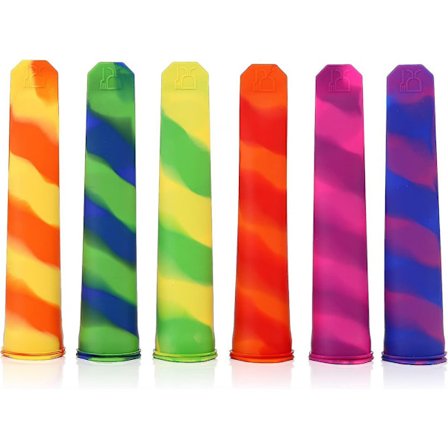 Popsicle-muotit - Silikoniset jäätelömuotit, jäätelömuotti joustava ja kestävä