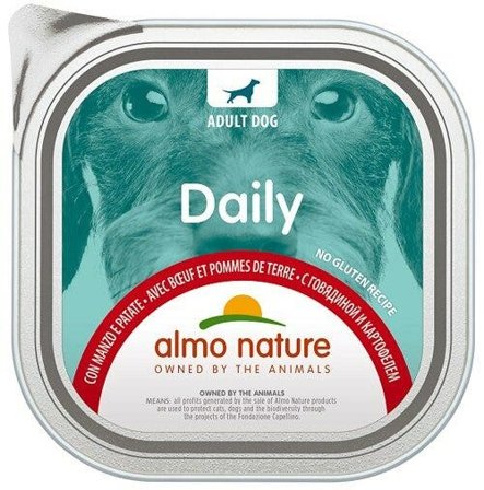 Almo Nature Daily Menu Cibo Umido Manzo E Patate Cani Adulti