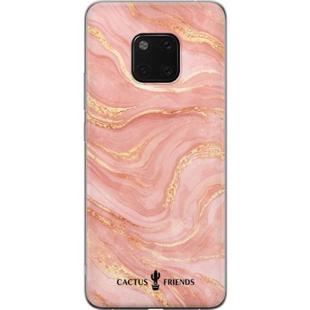 Yhteensopiva Puhelinkuori Huawei Huawei Mate 20 Pro Cactus and Friends – RoseGoldFlow