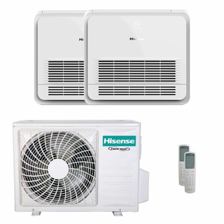 Condizionatore Hisense Console AKT dual split 18000+18000 BTU inverter A++ unità esterna 7 kW