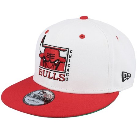 New Era - White snapback Gorra - Chicago Bulls White Crown 9FIFTY White/Red Snapback @ Hatstore