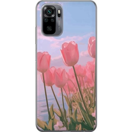 Mobilskal till Xiaomi Redmi Note 10S med Rosa Tulpaner