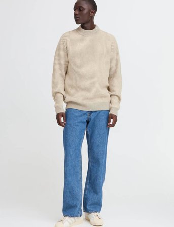 Blend Bhbassel Crew Knit - Cream - L