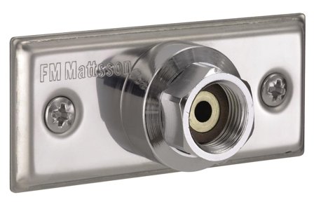 FM Mattsson 8530181 Ventilfäste för dold rördragning 15 x15 mm, Tvättstuga