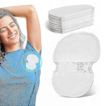 100 Packs Underarm Sweat Pads,aoeoun Armpit Sweat Pads For Women And Men, Disposable Underarm Pads For Sweatin