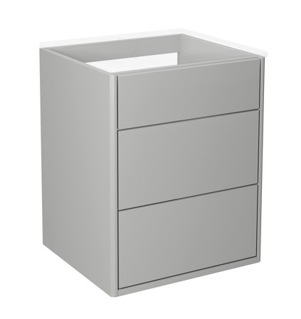 Gustavsberg Graphic Allaskaappi 45 cm, ilman pesuallasta Harmaa, Kylpyhuone