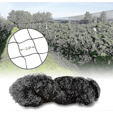 15m x 15m Fuglebeskyttelsesnett, Fuglenett, Plantenett, Damnett, Hagenett, Store Hull 5x5cm