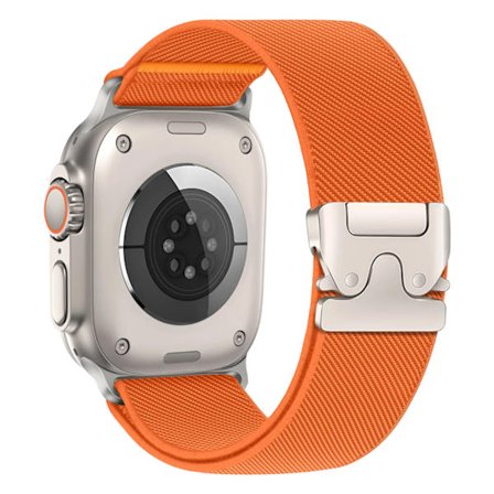 Apple Watch Ultra 2 Kompatibelt Paracord Armband 49mm 45mm 46mm 44mm 42mm 40mm 41mm för Serie 10 9 8 7 6 3 SE Orange[YDE]