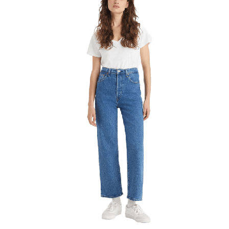 Levi's Ribcage Straight Ankle Jeans Dam Blå 24/29