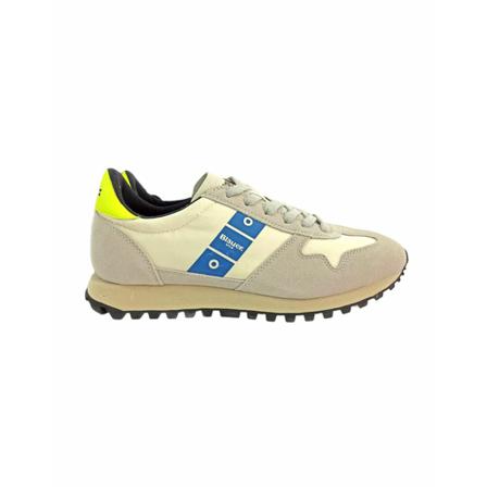 Blauer MAN Nylon/Suede Running , Beige , Heren , Maat: 46 EU Sneakers