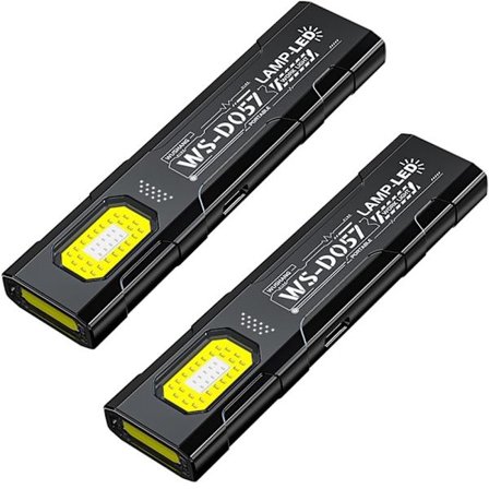 2-Pack USB-C Uppladdningsbar Ficklampa – 550 Lumen LED, 5 Ljuslägen, 400 mAh, Portabel EDC Ficklampa