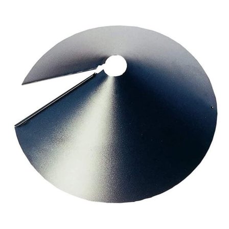 Ekorrklaff Professionel Galvaniseret Stål Forhindrer Tyveri Ekorrbaffel til Fuglefoder Svart