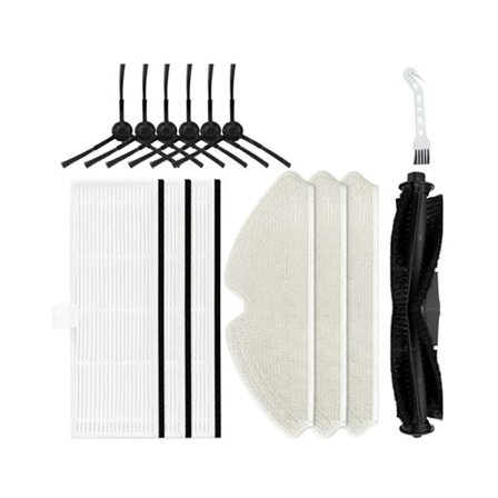 Huvudborste sidoborste filter mopp tyg soprobot ersättningstillbehör för Kyvol Cybovac S31