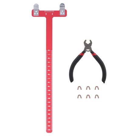 Messing Nocking Point Tang T Form Bue Streng Lineal Bueskydning Målesæt