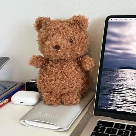 Jellycat Bartholomew pehmolelu, pehmeä ja mukava, täydellinen lapsille, ystävänpäivälahjoja, keräilyesineitä, kihara karhu 18 cm