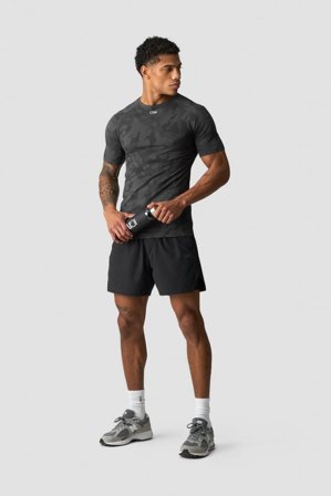 ICANIWILL - Sculpt Seamless Graphic T-shirt M Iron Grey - Herren - ICIW