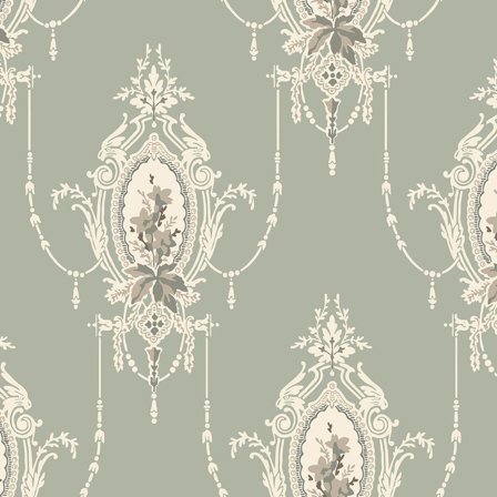 Duro Edsbyn 518-03P Tapetprov Gammelsvenska Klassiker 1850-1950, Grön, Färg & tapeter