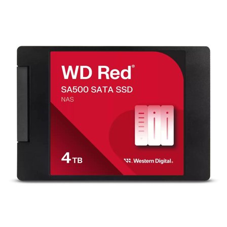 WD Red NAS SSD 4TB - SA500 - 2.5” - 7mm - SATA 6Gb/s