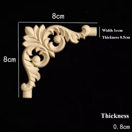 Puukaiverretut käsityöt: Puiset figuurit ja koristeet 8X8CM3 3