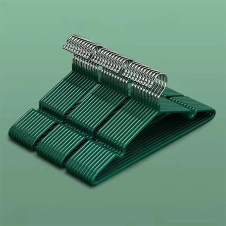 10 STK Tørt tøj hængende rack Sort Voksen tøj bøjle