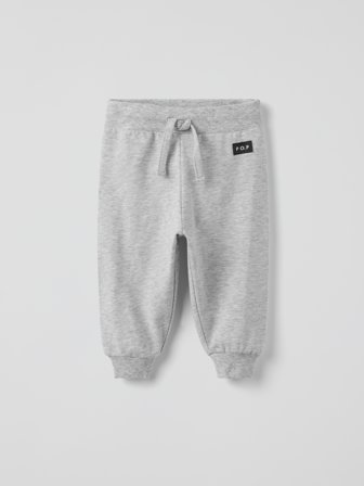 Jogginghose mit angerauter Innenseite - 80 - kinderbekleidung - grey - Polarn O. Pyret