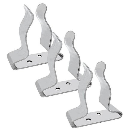 Kiinnitys Suuri Ruostumaton Teräs 304 Meripaddle Hook Clips Clamp Bracket (hopea)(3kpl)