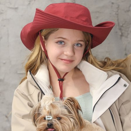 Solhatt, för flickor, UV-skydd UPF 50+