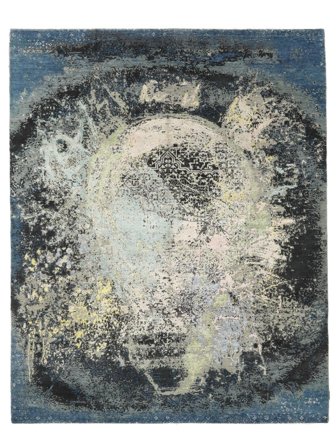 Contemporary Design Vloerkleed 242X302 Zwart/Groen Wol, India