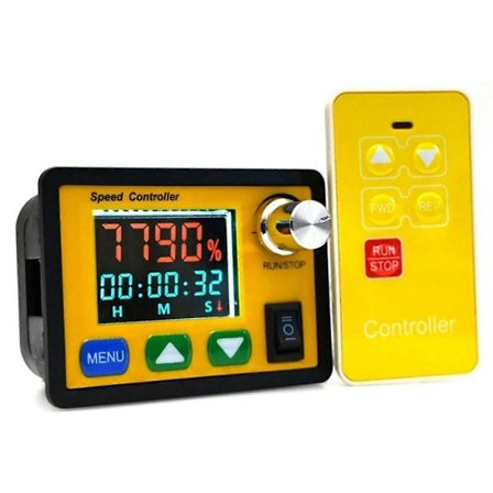 Eteen- ja taaksepäin 0-100% säädettävä DC 6V-55V 20A DC-moottorin nopeudensäädin PWM 12V 24V 48V kaukosäädin