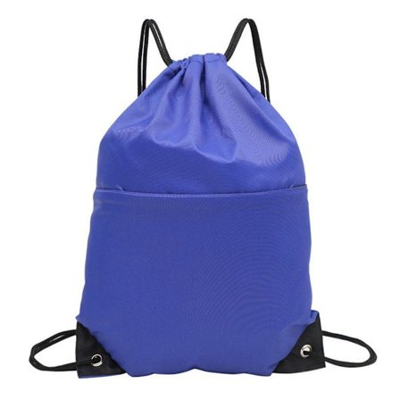 Dagryggsäck med dragsko, gymväska, sportväska med ficka på utsidan
