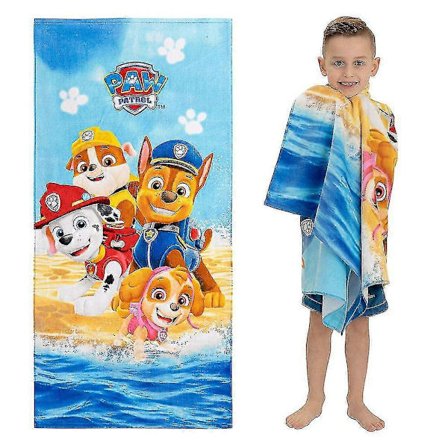 Barn Pojkar Flickor Tecknad Figur Badlakan Simbassäng Sommar Bad Dusch Handdukar 61x122 cm, WHBYV" -FD-