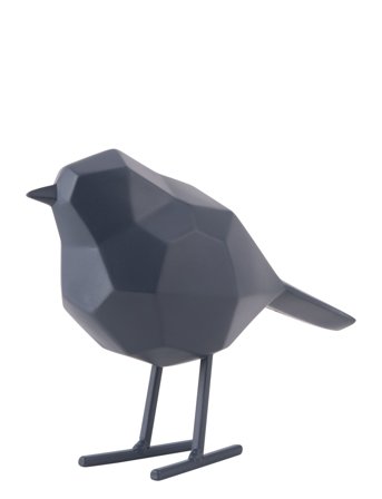 Statue Bird Small Black Present Time