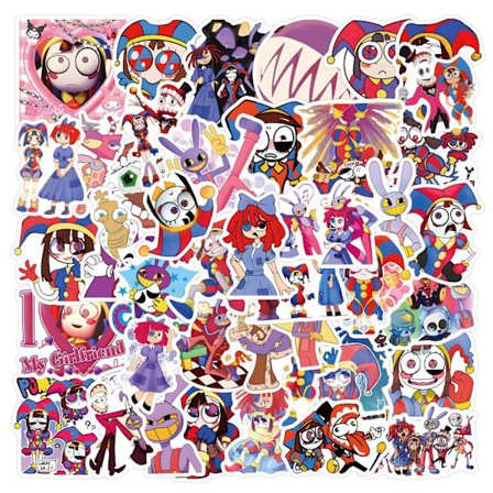 100X The Amazing Digital Circus Graffiti Book Telefon Gitarr Hydro Flasks Stickers