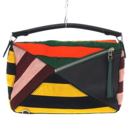 Loewe Pre-owned, Pre-owned Handbags Oranje, Dames, Maat:ONE Size,nylon