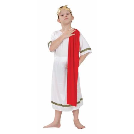 Romersk Kejsare Barn Maskeraddräkt White 116