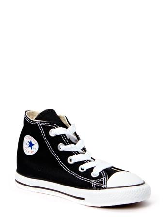 Small Star Canvas Hi Shoes Canva Sneakers Svart Converse