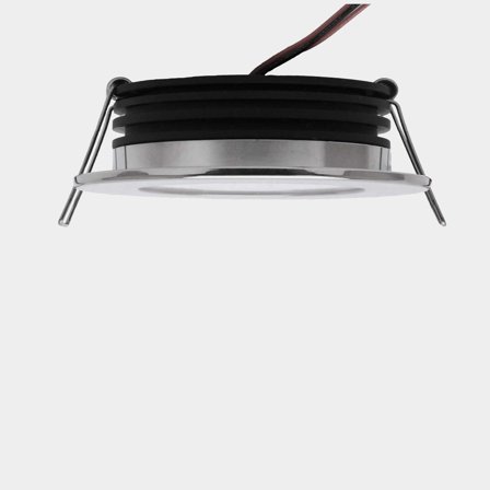 Lámpara de techo Casolux Malou Downlight, empotrada, acero inoxidable, LED, 10 - 32 V, 0.6 - 3.6 W, alta, con luz blanca / roja