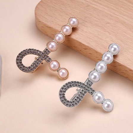 2 stk. kunstige perlehårklemmer, ferie, komfortable hårklemmer, bryllupshår