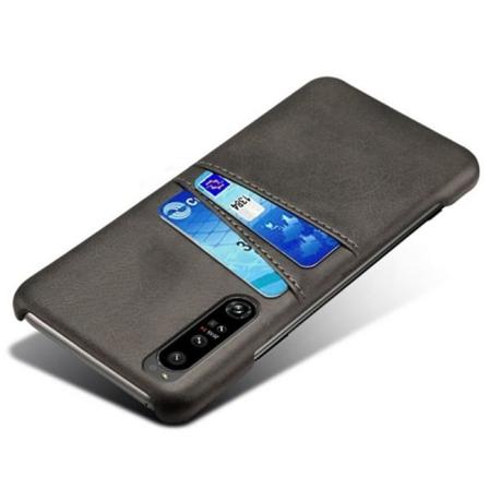 Xperia 5 Iv Stötdämpande Korthållare Retro V2 Svart