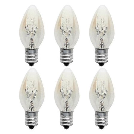 10 stk. E12 Pære 220v-240v 10w C7 Pære Varm Hvid Filament Lys Glødepære/wolfram Pære Lysestage Lys