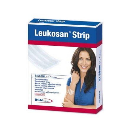 Leukosan Strip 6x75mm 2 Buste Da 3 Cerotti