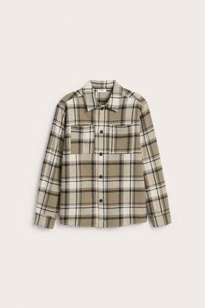 Kappahl | Overshirt i flanell | Mörkbeige