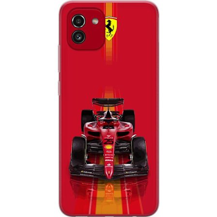 Yhteensopiva Puhelinkuori Samsung Samsung Galaxy A03 Ferrari Formula 1 -auto ikonisessa punaisessa muotoilussa urheilullisella tarkkuudella