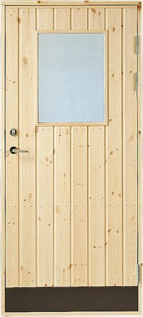 Jabo 25524 Varmförrådsdörr med fönster 9x20, Dörrar