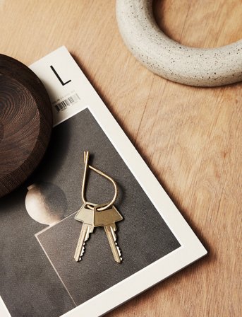 MOEBE Key Ring - Gold - ONE SIZE x 6.7